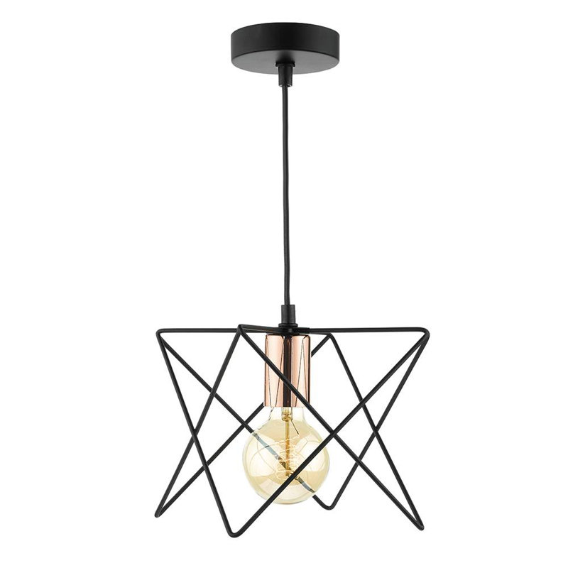 Abella 1 - Light Black Geometric Pendant