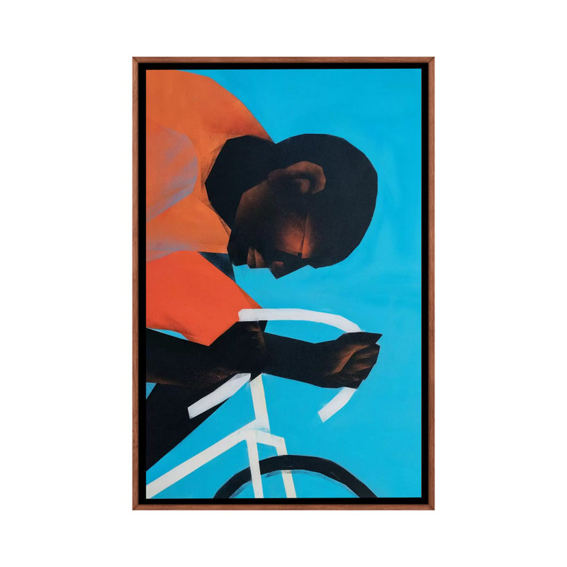 Major I by VCalvento - Print on Canvas, 101.6 cm H x 66.04 cm W, Classic Brown Wood Framed