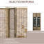 Paravent 4 panneaux, intimité portable 5,5 pi. Écran d'intimité tissé à la main, en bois et attrayant pour le bureau. Polyvalent