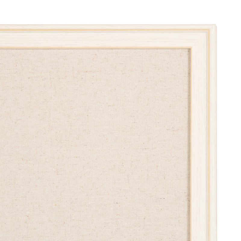 Tableau d'affichage en tissu avec cadre Oakhurst, H 36 po x L 24 po, White