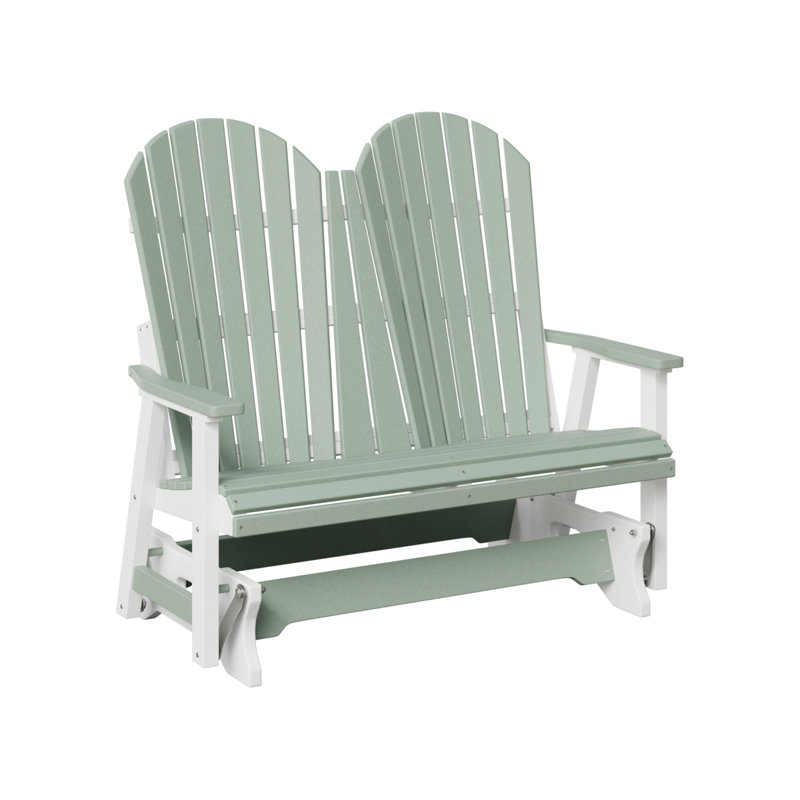 Comfo Back Double Glider, Seafoam/White