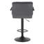 Haymark Swivel Upholstered Adjustable Height Counter Stool with Metal Frame