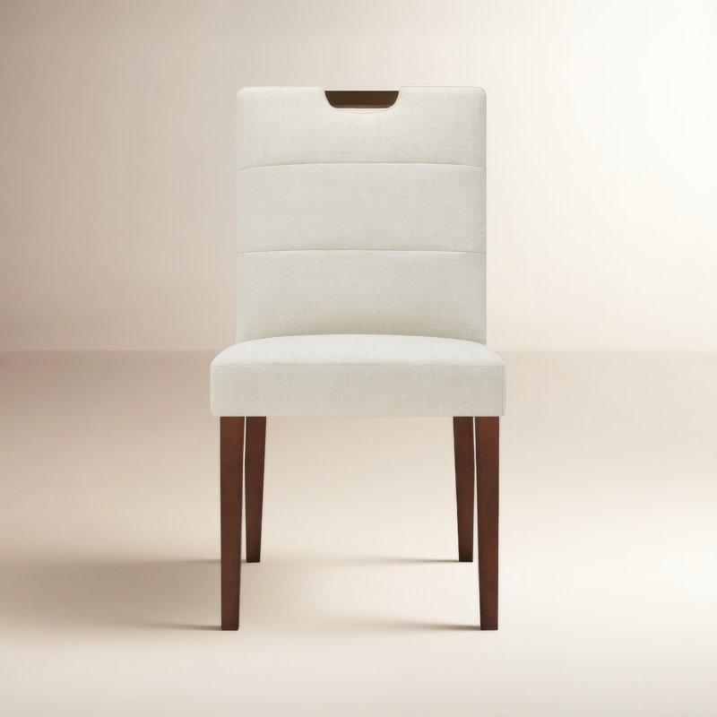 Sylvan Hayes Upholstered Dining Chair Set Of 2, Effie Linen Performance Linen