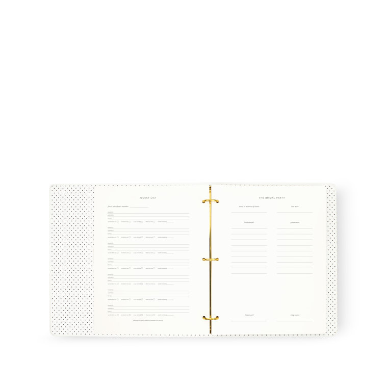 Kate Spade New York Black Spade Flower Daily To-Do Planner