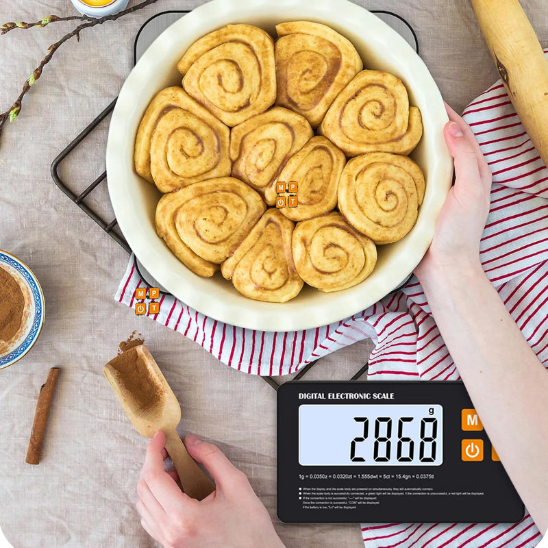 Food Scale, Split Designed 33lb Digital Kitchen Scale with 7 Units Tare Function & LCD Display,1g Precise Graduation Food Scale Weight for Baking/Cooking/Dieting/Meal Prep