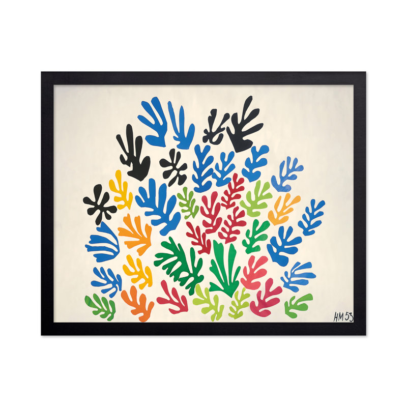 Henri Matisse - La gerbe No2, Black Framed, Poster, 18"H x 24"W