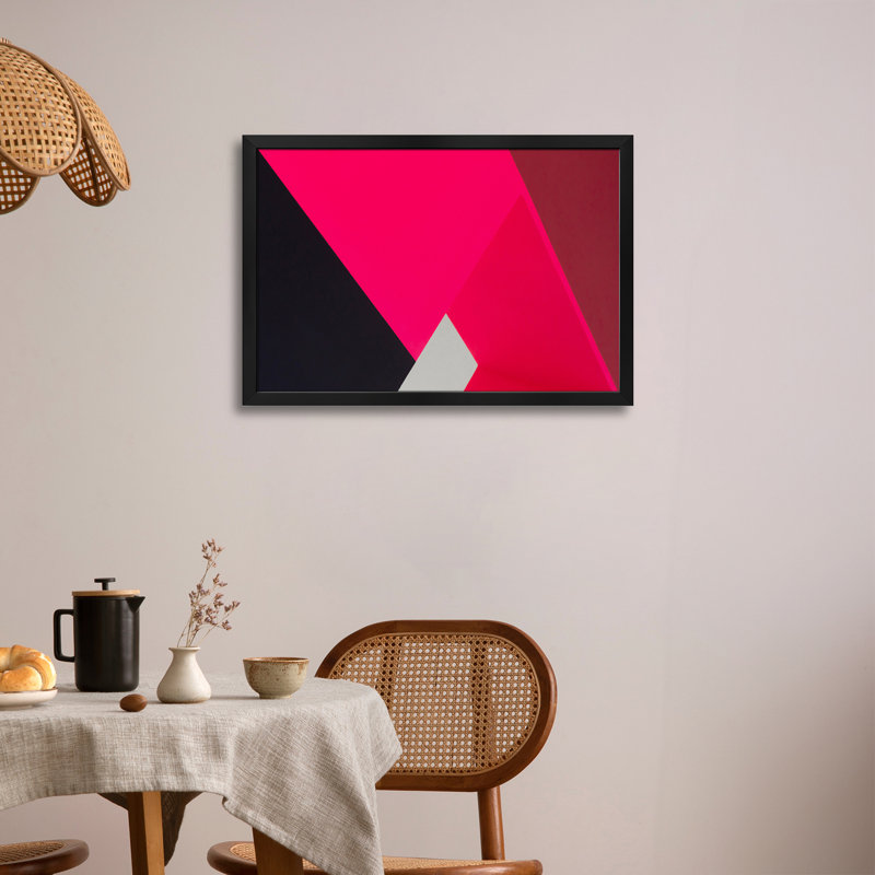 Diagonals, affiche encadrée de qualité supérieure par Greetje van Son, H 16 po x l 24 po