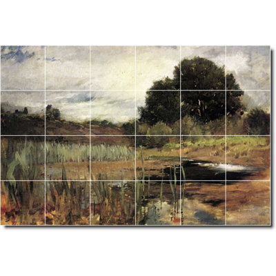 36" x 24" Ceramic Painting Decorative Mural Tile 6" x 6"