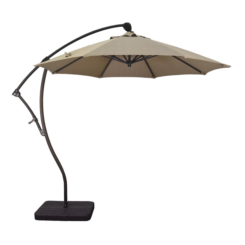 Parasol en porte-à-faux 9' Welwyn, Sunbrella® ‑ lin sésame