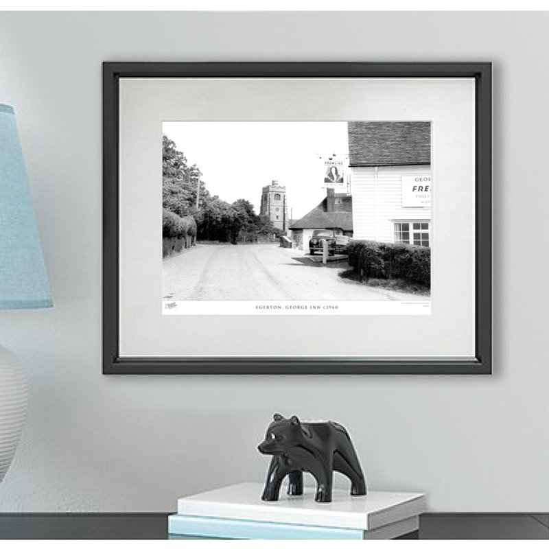 Egerton, George Inn C1960 - Single Picture Frame Print, 28cm H x 36cm W x 2.3cm D