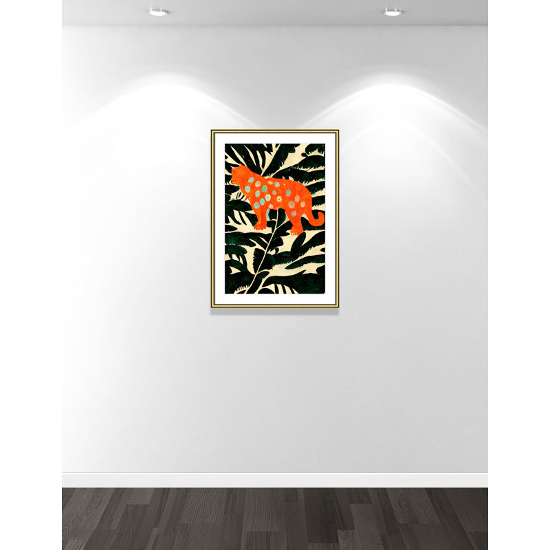 «Jungle» par Treechild, L 26,75 po x H 36,75 po, Imprimé mat, Or classique