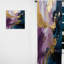 Darbonne - Réalité mauve et bleue sur toile IV - Rideau en velours moderne - obscurcissant - 1 panneau-64655453