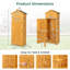 Remise à outils verticale en bois massif l 6 pi x P 2 pi