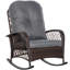 Chaise berçante en osier pour l'extérieur Outsunny-1921807131