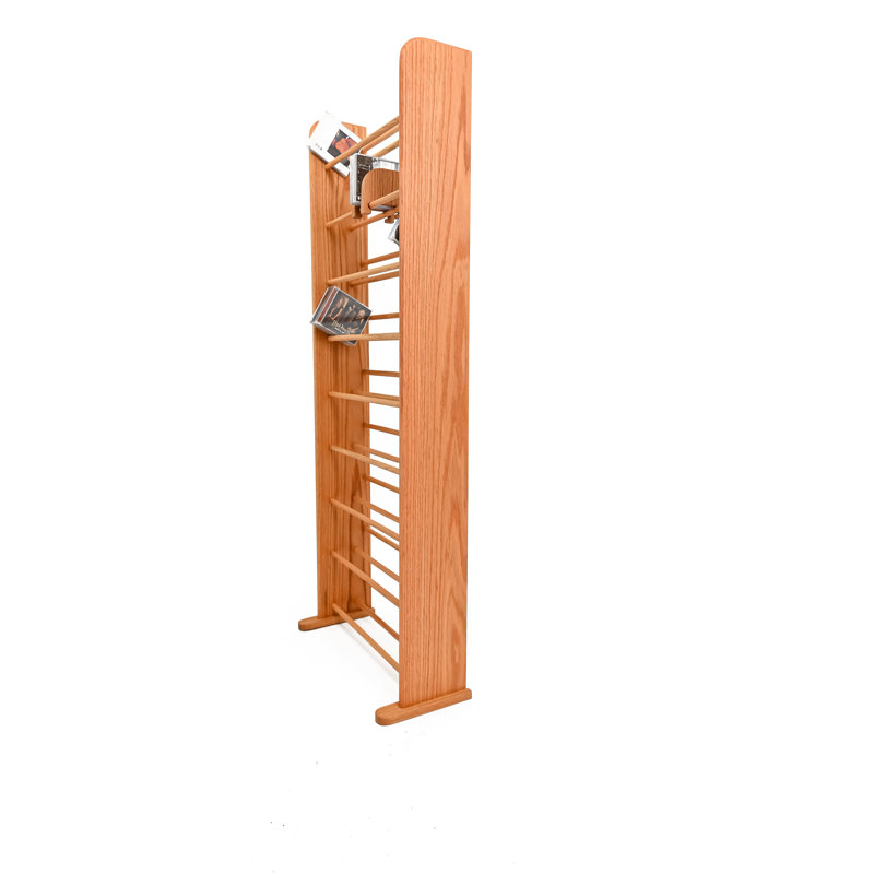 Oak Solid Wood Dowel Rack, 61.5" H x 24.25" W x 7.25" D, Natural