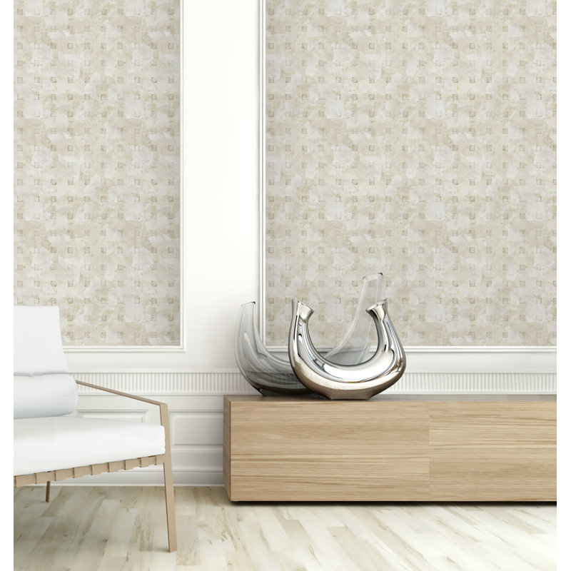 Rouleau de papier peint L 33 pi x l 20,5 po, Beige