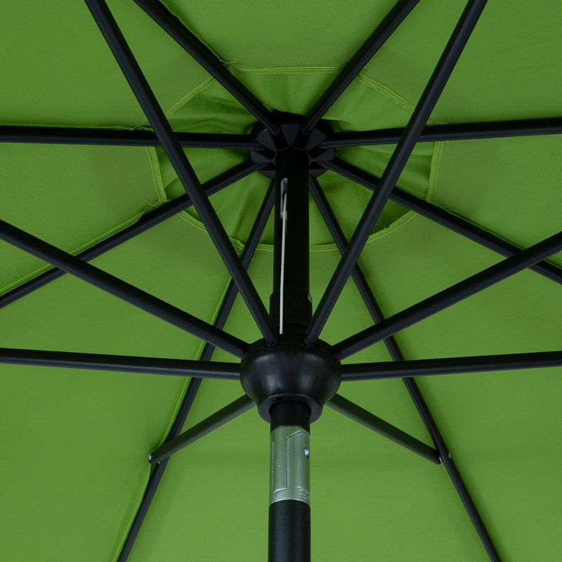 Parasol de marché 9 pi Kronqui, Vert, Col inclinable