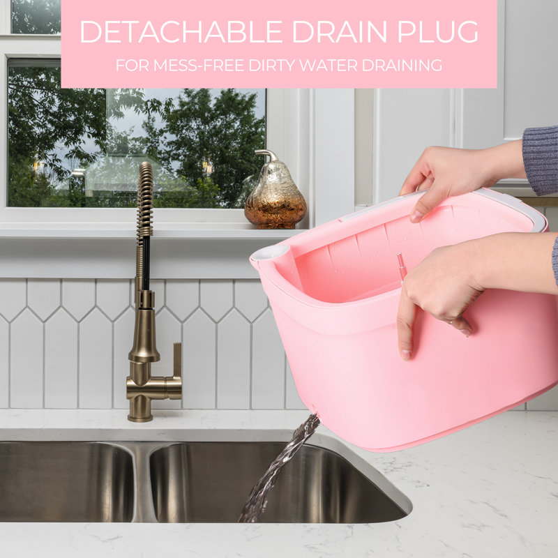 True & Tidy Trueclean Mop & Bucket System, Rose