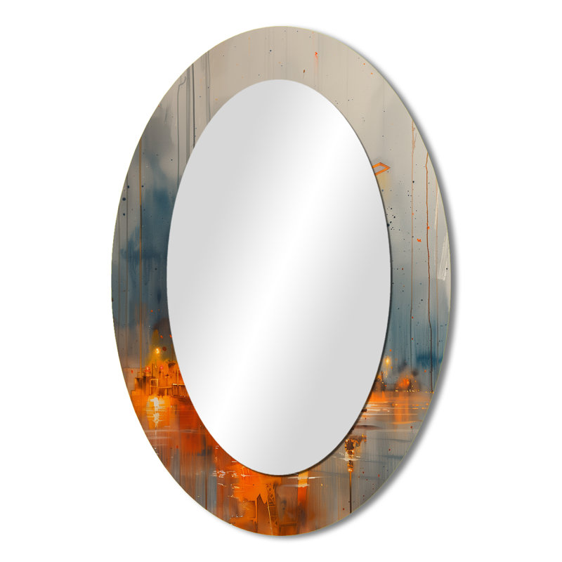 Miroir mural orange orange, 36 po x 24 po