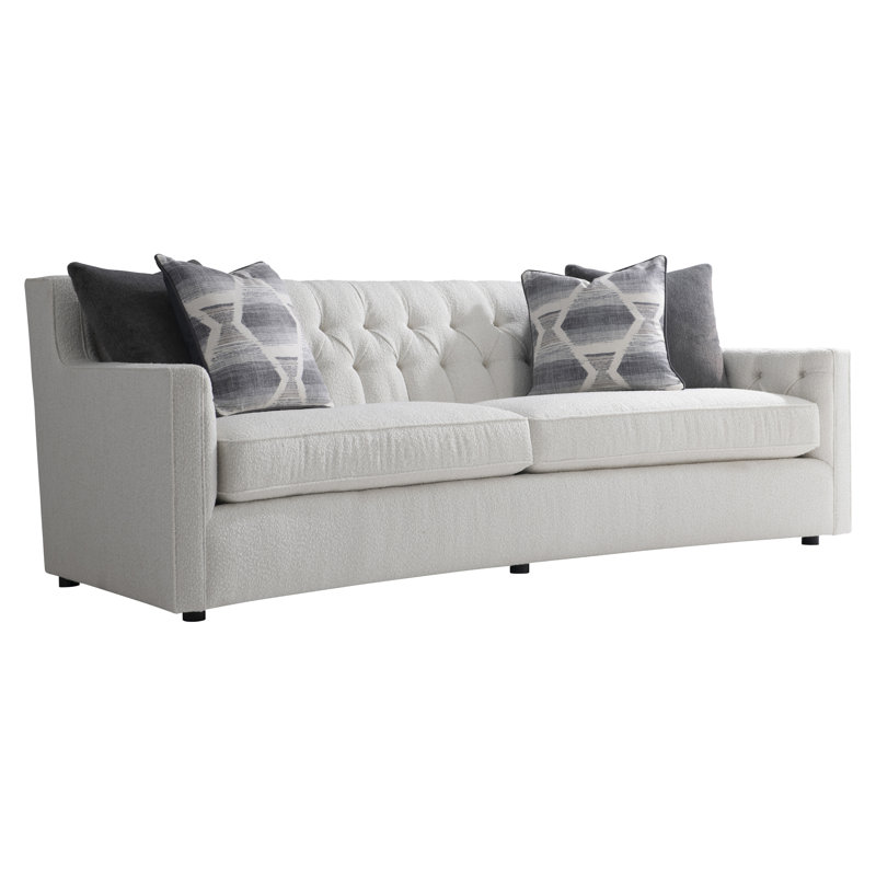 Bernhardt Candace Fabric Sofa, Cream, 34.5" H x 96" W x 43" D