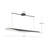 Taro 1 - Light Black LED Kitchen Island Pendant