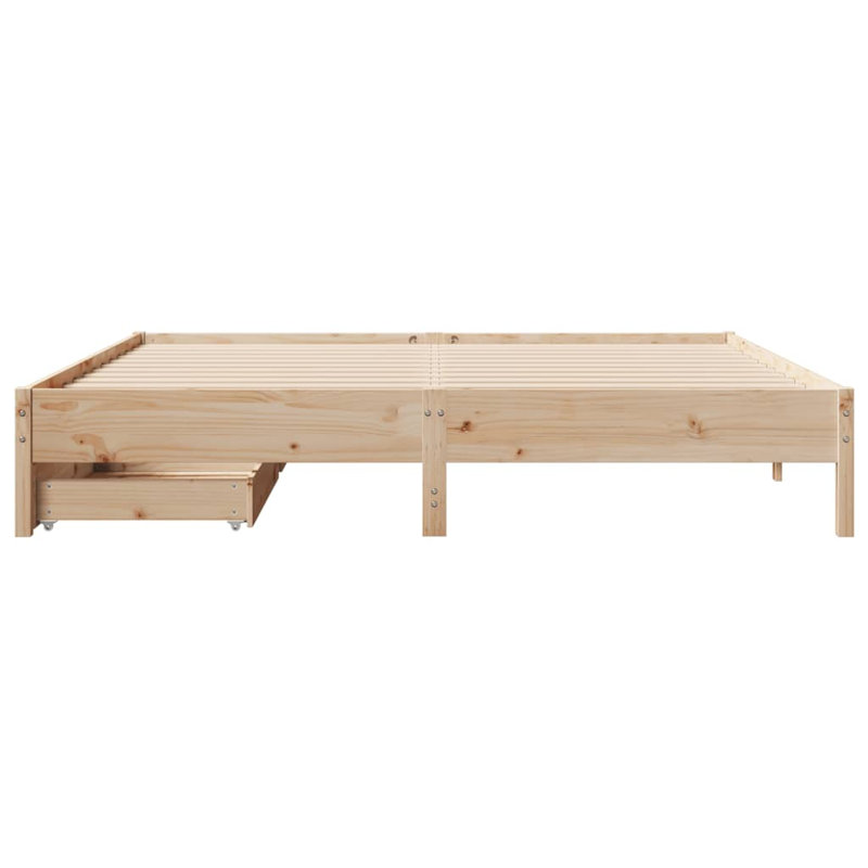 Storage Bed, Brown, 200 x 200cm