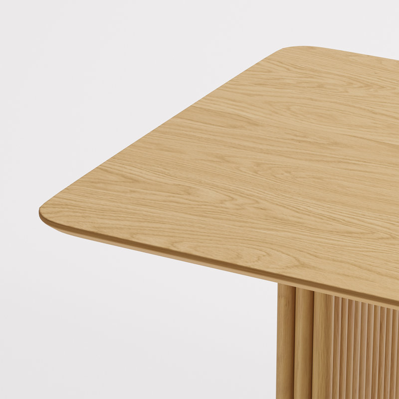 Table de salle à manger Maitilde, Bois naturel, H 30 po x L 79 po x l 33,5 po