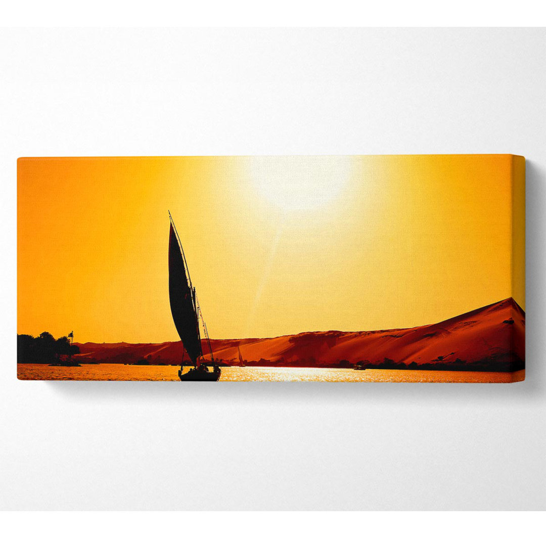 Der Sonne entgegen segeln - Kunstdrucke auf Leinwand - Wrapped Canvas