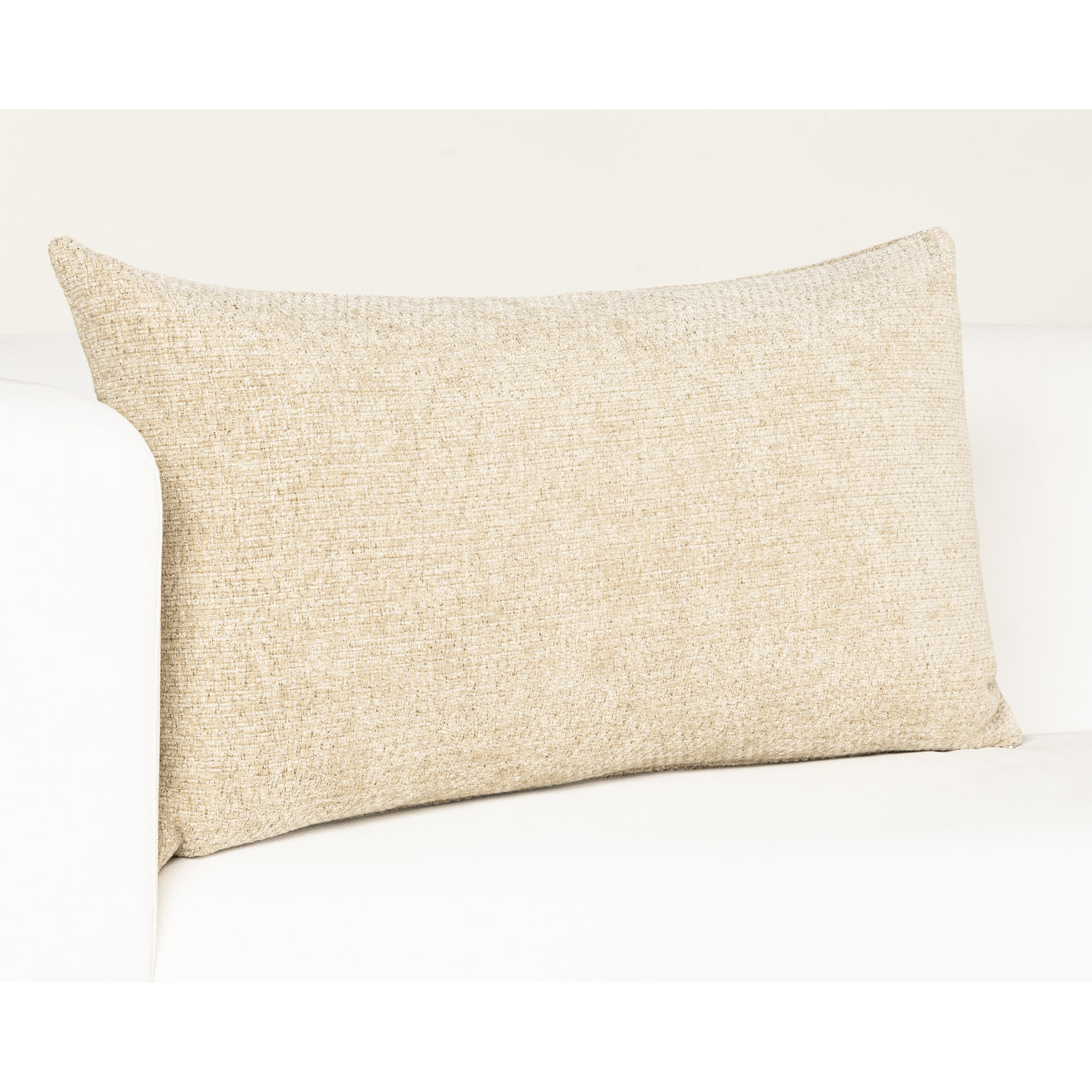 Throw Pillow, Khaki, Feather, 26" x 14"