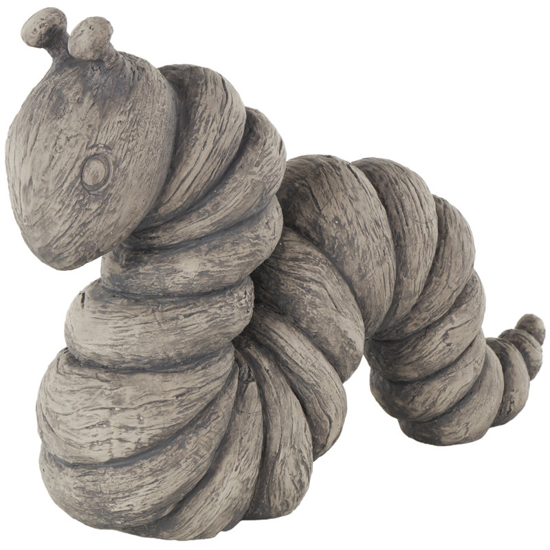 Cole And Grey Polystone Textured Worm Decorative Sculpture