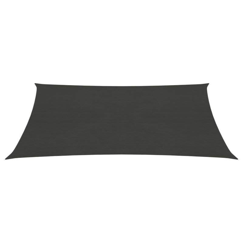 Vidaxl Sunshade Sail 160 G/M² White 2.5X3 M HDPE, Anthracite , 250cm x 300cm