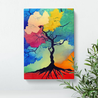 A Painted Tree No.4 - Wrapped Canvas