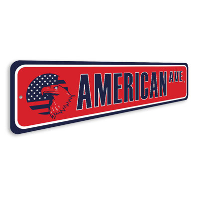 Patriotic Street Aluminum Sign