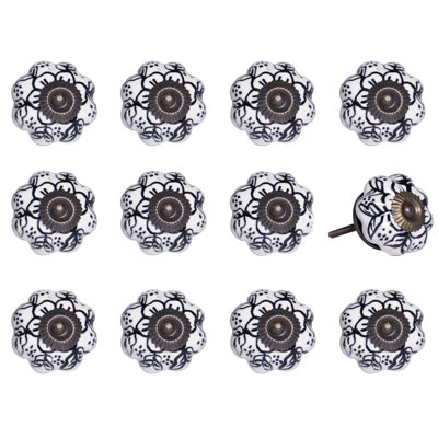 Hand Painted Flower Novelty Knob Multipack