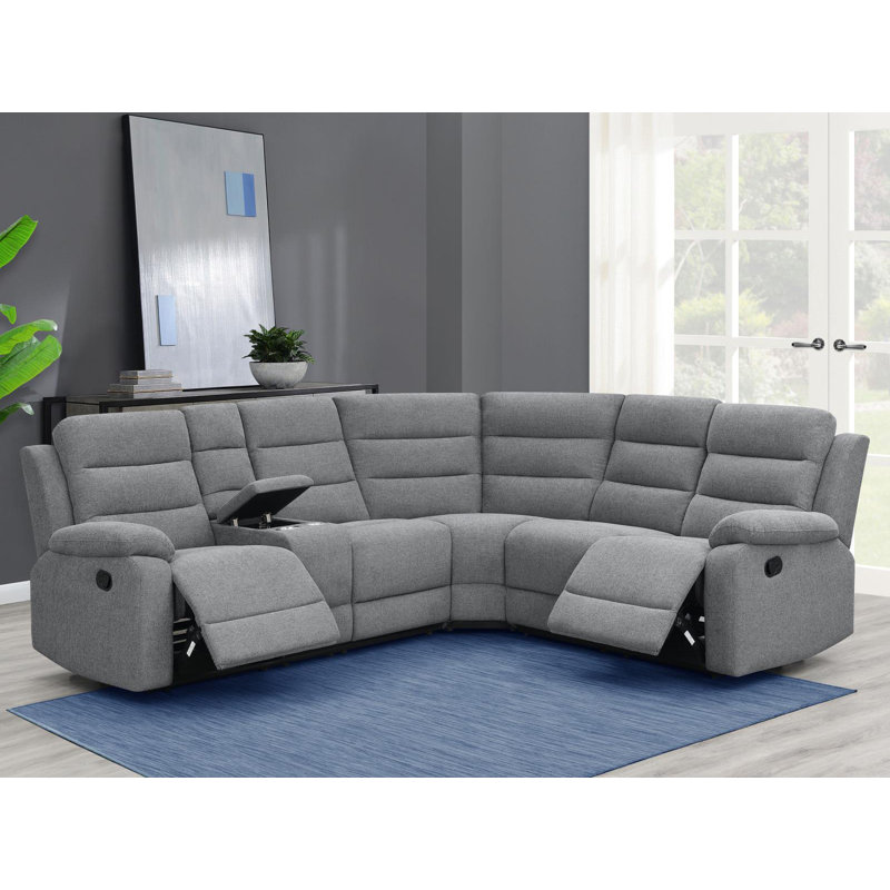 Chesterland 3 - Piece Upholstered Reclining Sectional, Right Hand Facing