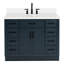 Tidworth 42' Solid Wood Single Bathroom Vanity with 1.5' White Quartz Top-2020430956-2053305211
