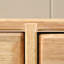 Console en bois d'hévéa massif