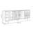 Retro Black Solid Wood Sideboard-2032526842