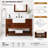 Pompierie 48'' Brown Undermount Single Bathroom Vanity with White Quartz Top