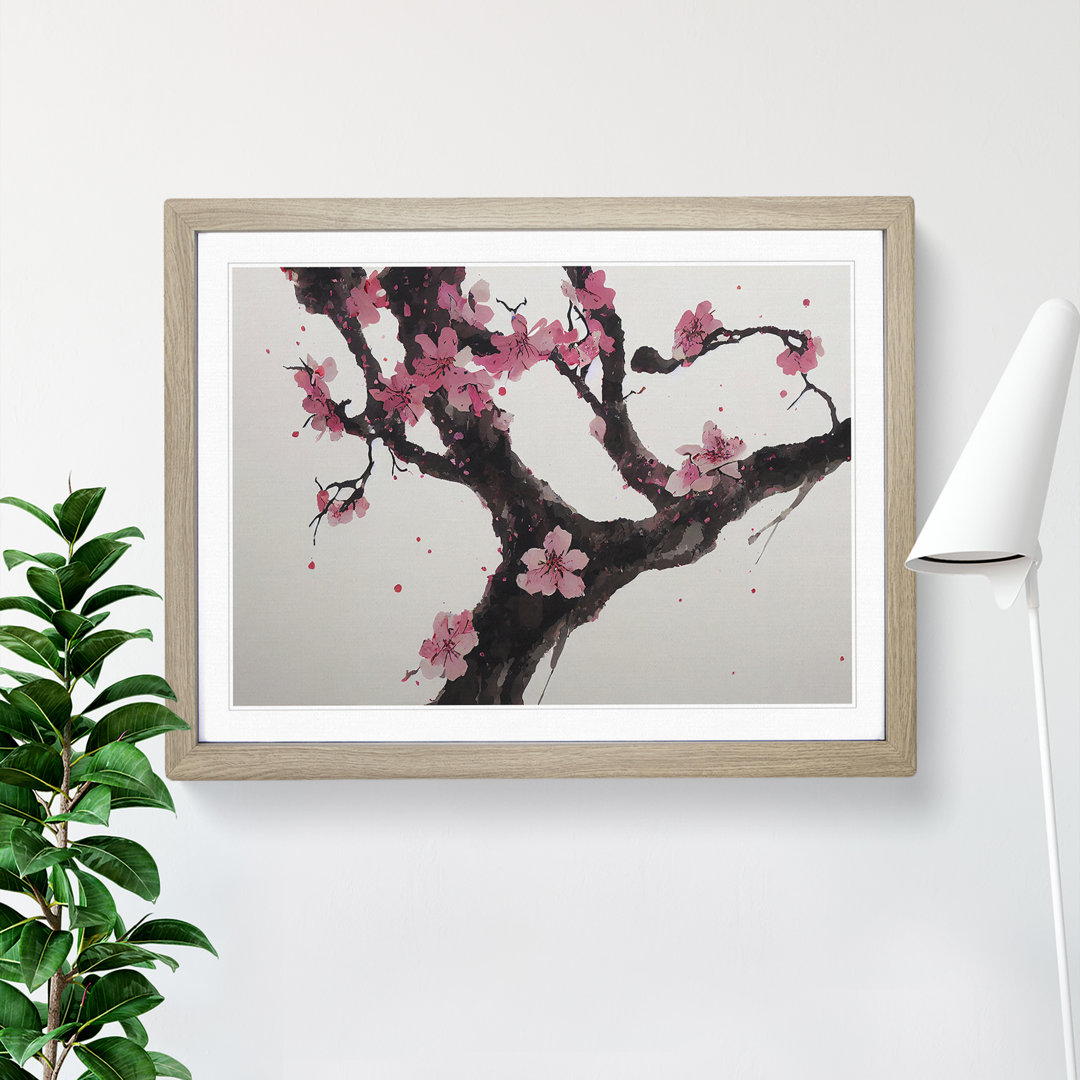 Seductive Cherry Blossom Tree Flowers - Single Picture Frame Painting