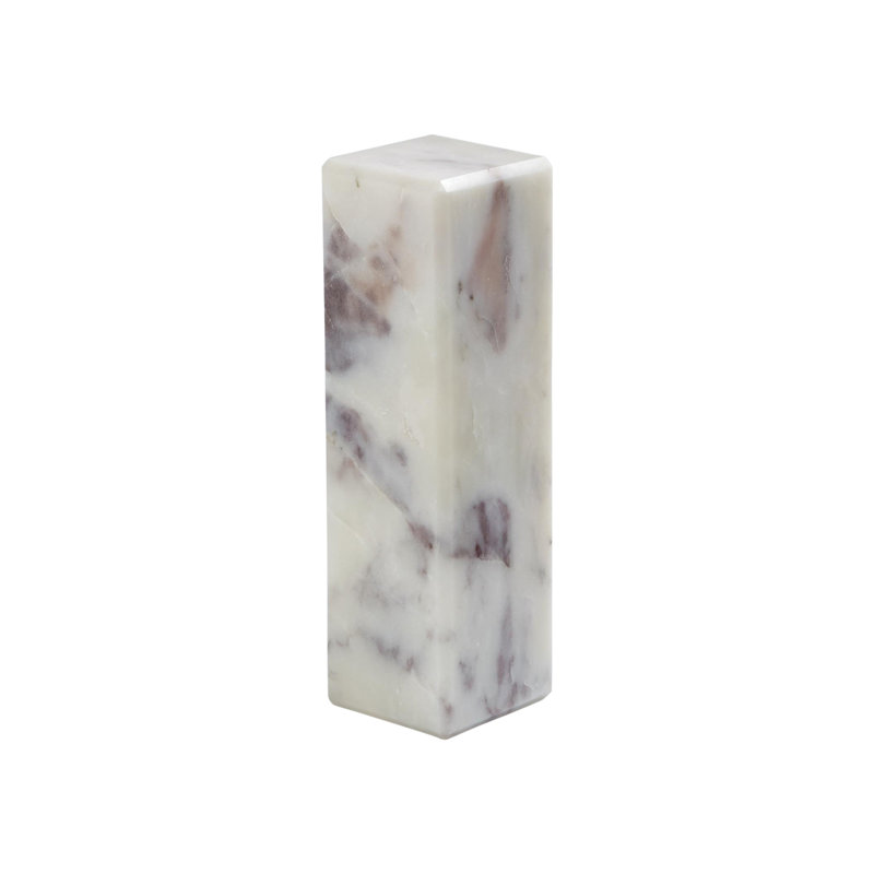 Marble Mini Pedestal/Riser, Grey, 10" H x 3" W x 3" D