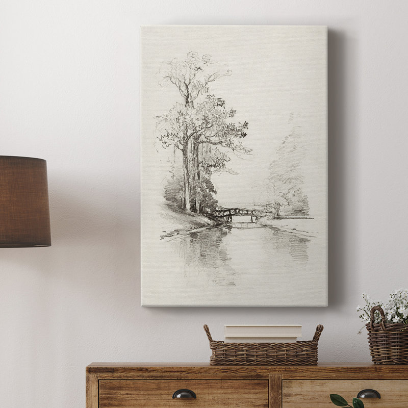 Croquis rétro XCV - galerie Cavas sur mesure, H 27 po x l 18 po
