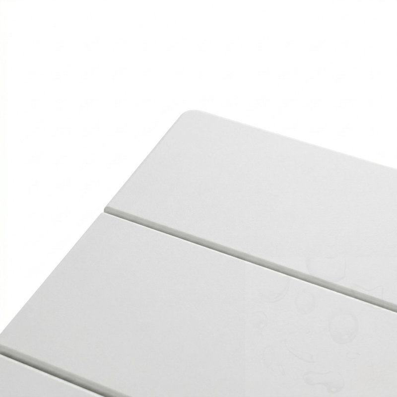 Table de patio pliante carrée, White