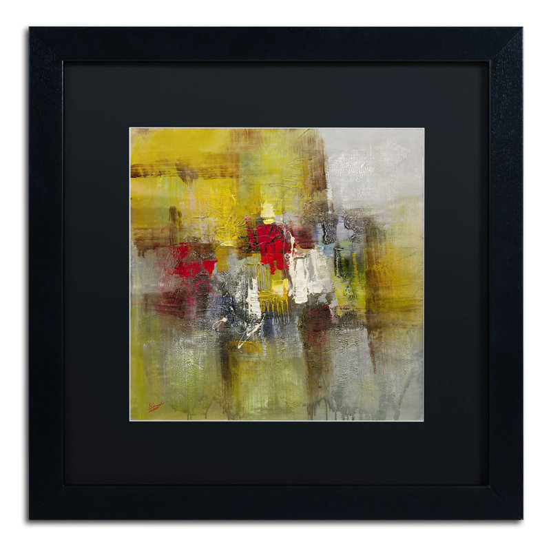 « cherish » par ricardo tapia, reproduction d’art encadrée, H 16 po x l 16 po, Noir