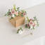 2 pièces fleurs de centre de table de mariage rose, décor de mariage de fleurs artificielles pour la réception de table, bureau de table, manteau de cheminée, allée, fausses fleurs, décorations de mariage pour la Saint-Valentin (sans vase)