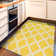 Glamour Non-Slip Moroccan Trellis Area Rug For Living Room, Hallway Runner, Entryway Rug, Yellow