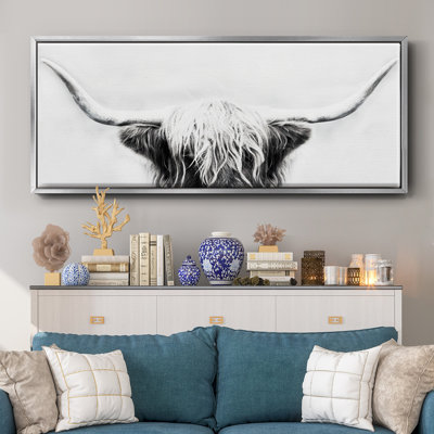 Longhorn - toile encadrée