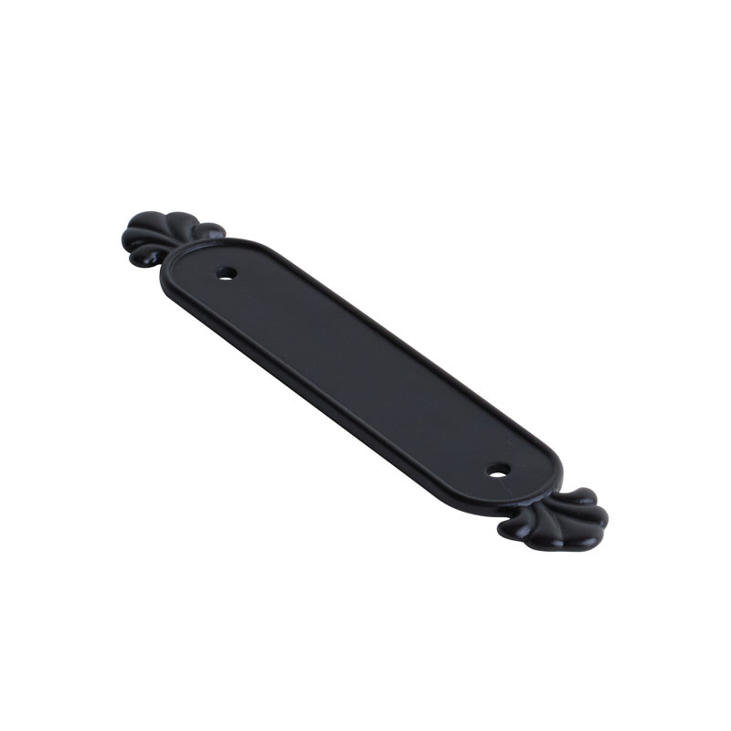 Backplate, Flat Black Bronze, 5.75" H x 1" W x 0.12" D