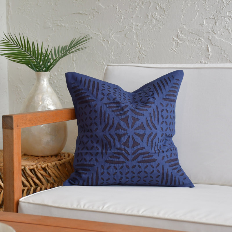Applique en coton, Bleu