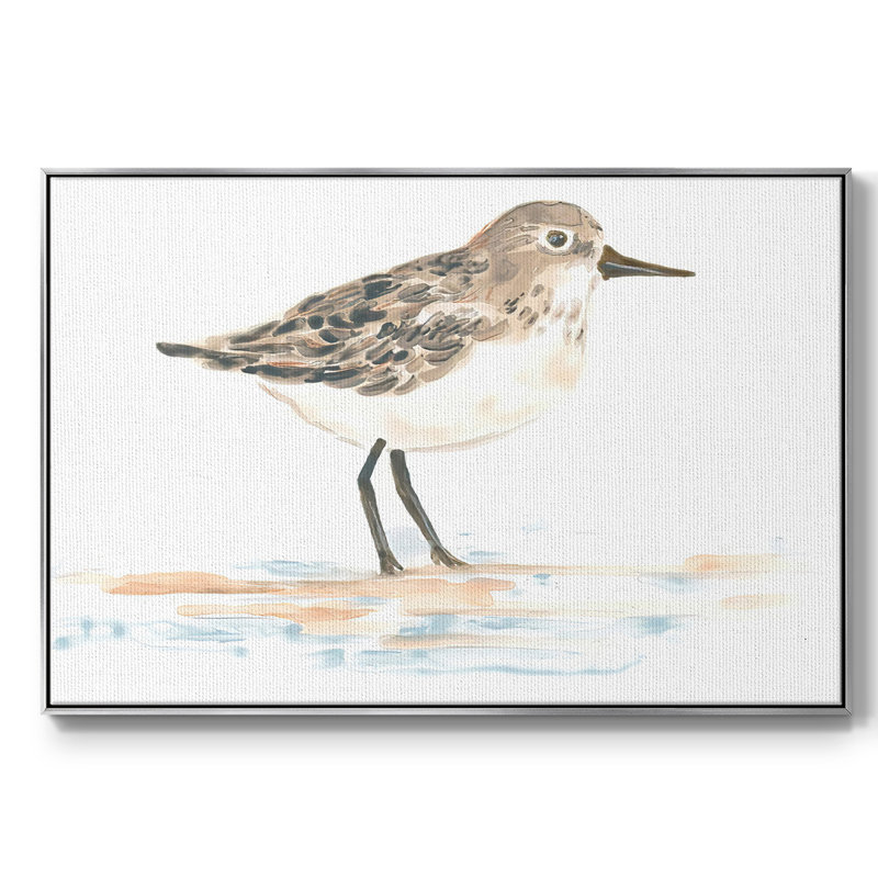 " Pretty Piper I " Painting Print, 27" H x 41" W x 2" D, Silver Framed